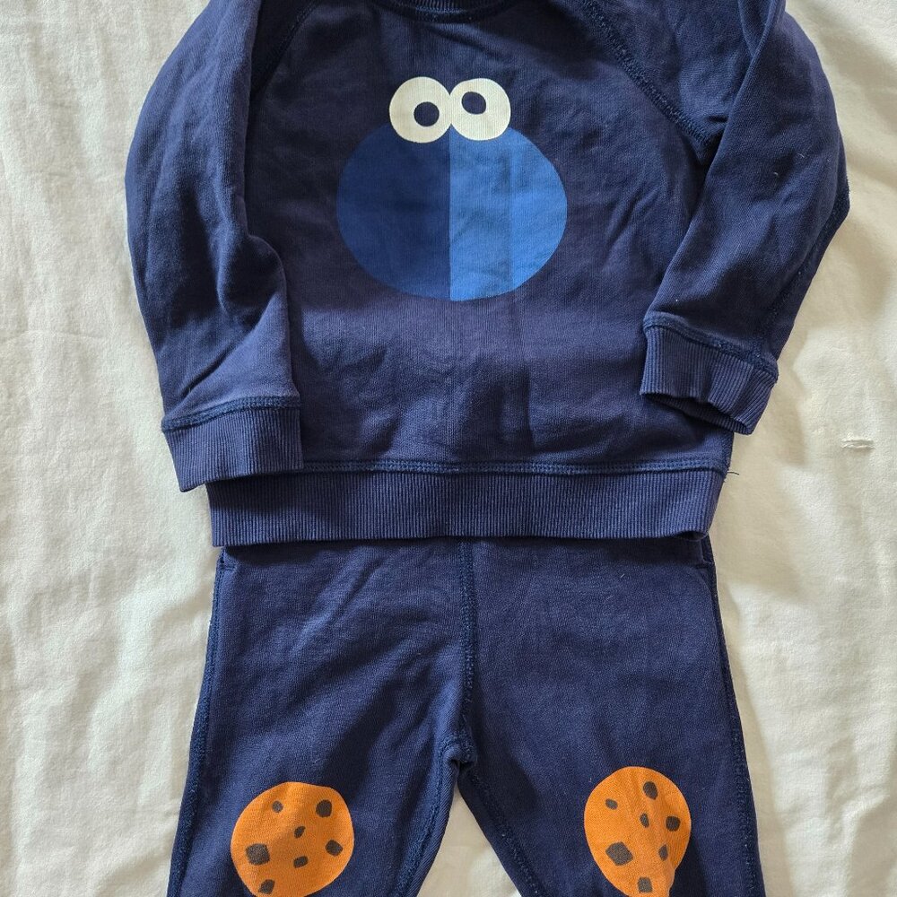Cookie Monster Hannah Andersson Sweatsuit